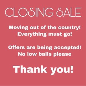 Closing Out Sale